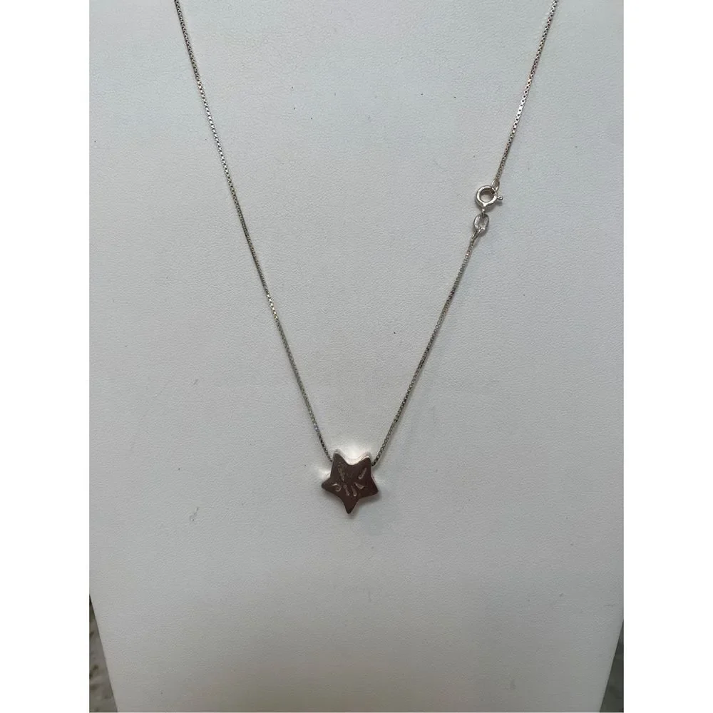 .925 Star and Box Chain Sterling Silver Jewelry #reward #night